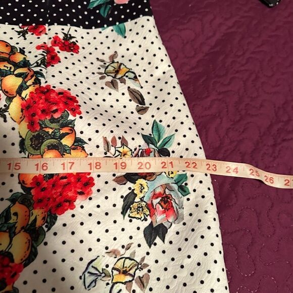 Stylewe Aofuli colorful flowers , polka dots & lemon dress -4XL- lined- NWT - Picture 11 of 13